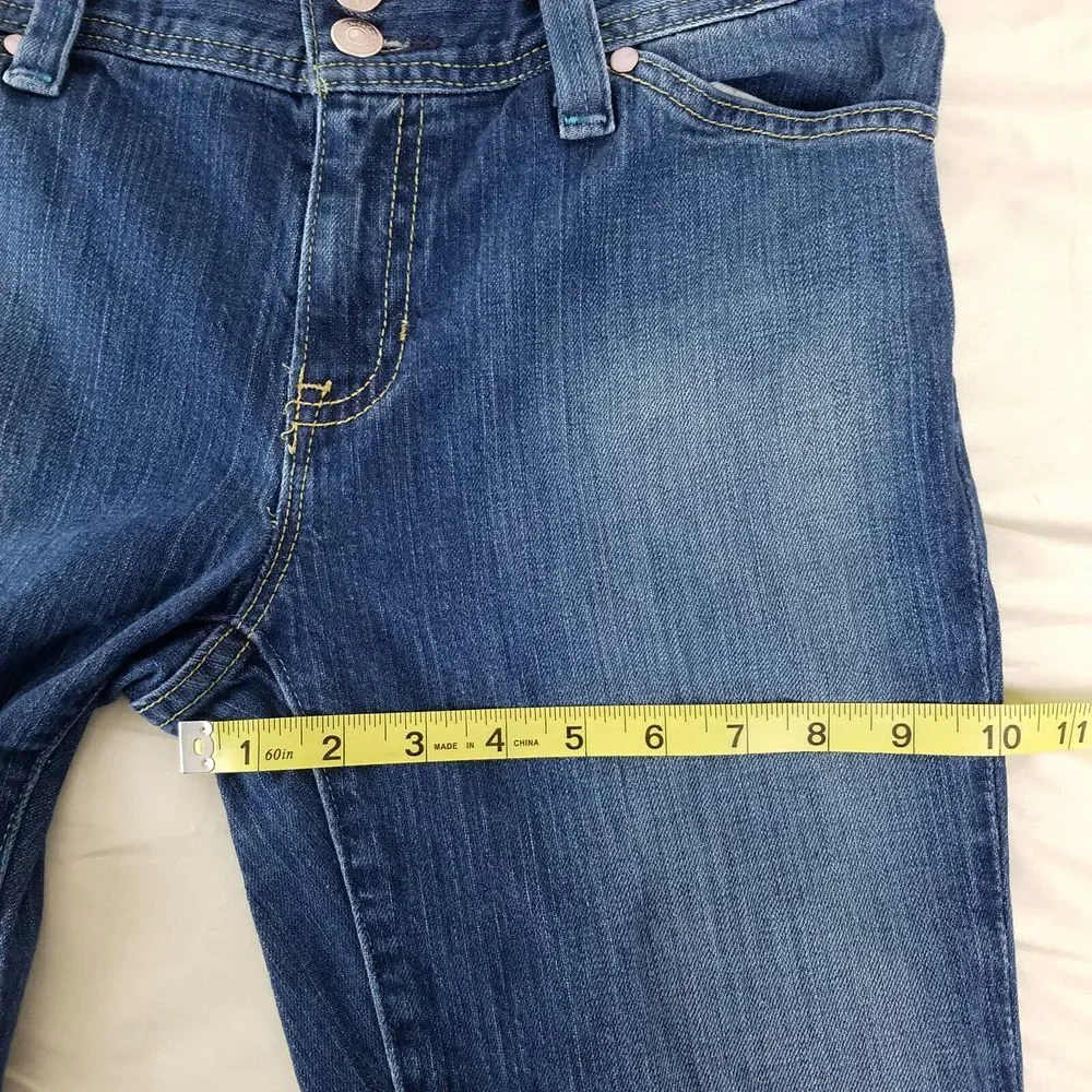 Vintage Gap Jeans Womens 30 x 24 Blue‎ Y2K Mid Rise Cropped Medium Wash Denim - Picture 5 of 10